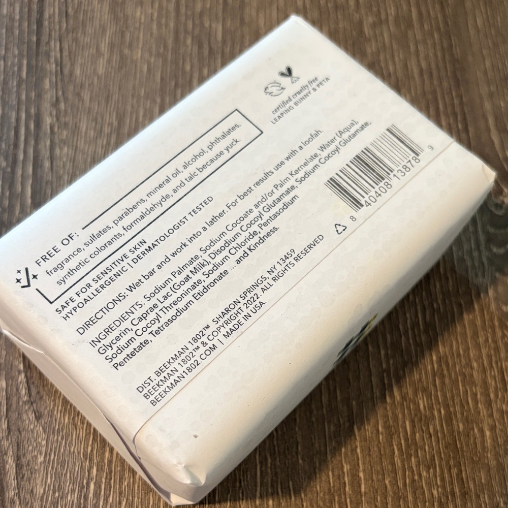 ❤️$11 NWT Beekman 1802 Pure Goat Milk Body Soap 9oz - Picture 5 of 5